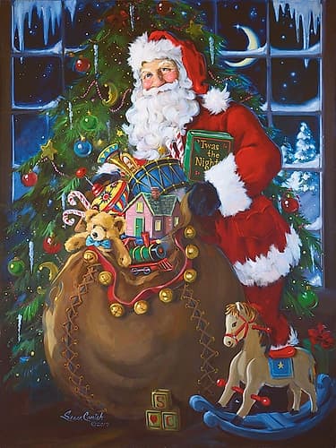 Twas The Night Before Christmas Art Print