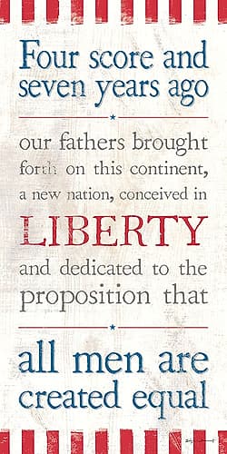 Gettysburg Address Signs Print