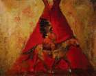 Native American Scene I Art Print