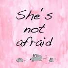 She is not afraid Art Print