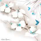 Turquoise And Blue Art Print