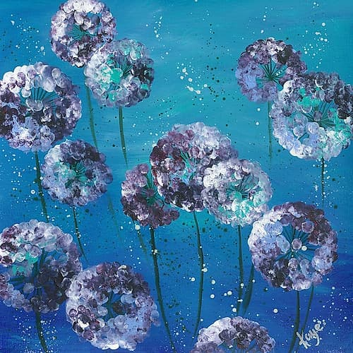 Purple And Blue Art Print