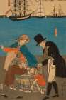 Dutch people taking a Sunday walk in Yokohama (Yokohama kyujitsu - Orandajin yuko), 1871