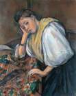 Young Italian Woman at a Table