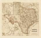 Schonbergs map of Texas, 1866