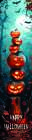 Happy Halloween Jack-o-Lanterns Art Print by Acorn And Ivory Designs