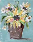 Sunshine Collage Sunflowers Art Print