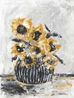 Sunflowers and Stripes II Art Print