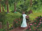 The Flower Girl Art Print