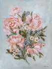 Antique Peonies Art Print