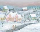 Candy Land Christmas Village Art Print