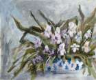 Chinoiserie Charm - Irises Art Print