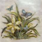 Butterflies and Daffodils Art Print