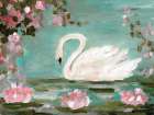 Romantic Swan Art Print