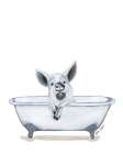 Pig in Tub Art Print