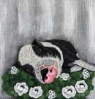 Swine and Roses Art Print