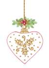Its Christmas Love Ornament Art Print