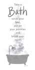 Take a Bath Bathroom Art Print