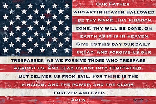 Our Father Flag Signs Print