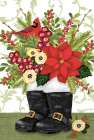 Santas Boot Bouquet Art Print