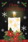 Merry Christmas Candle Art Print