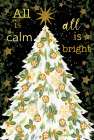 All is Calm Christmas Tree Art Print