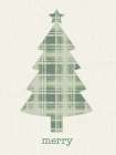 Plaid Christmas Tree Art Print
