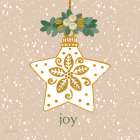 Snowy Joy Ornament Art Print