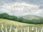 With God Wildflowers Art Print