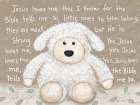Jesus Loves Me Little Lamb Art Print