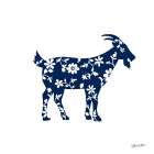 Floral Goat Art Print