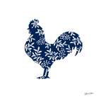 Floral Rooster Art Print