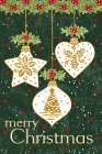 Merry Christmas Ornaments Art Print