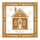 Gingerbread Christmas House Art Print