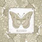 Blessed Butterfly Art Print