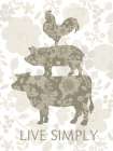 Life Simply Farm Animals Stack Art Print