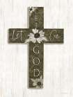 Let Go, Let God Cross Art Print