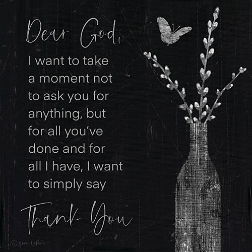 Dear God - Thank You Art Print