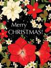 Floral Merry Christmas Art Print