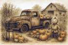 Autumn Harvest Haul Art Print