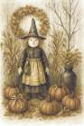 The Harvest Witch Art Print