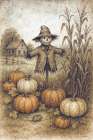 The Old Scarecrow Art Print