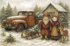 Old-Fashioned Christmas Art Print