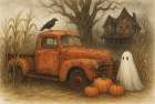 The Ghostly Pickup Art Print