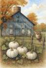 Pumpkin Patch Owl Art Print