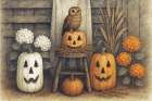 Rustic Halloween Art Print