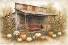 Fall Potting Shed Art Print