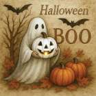 Halloween Boo Art Print
