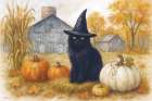 Tuna the Witch Cat Art Print