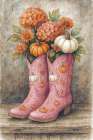 Harvest Boots Art Print
